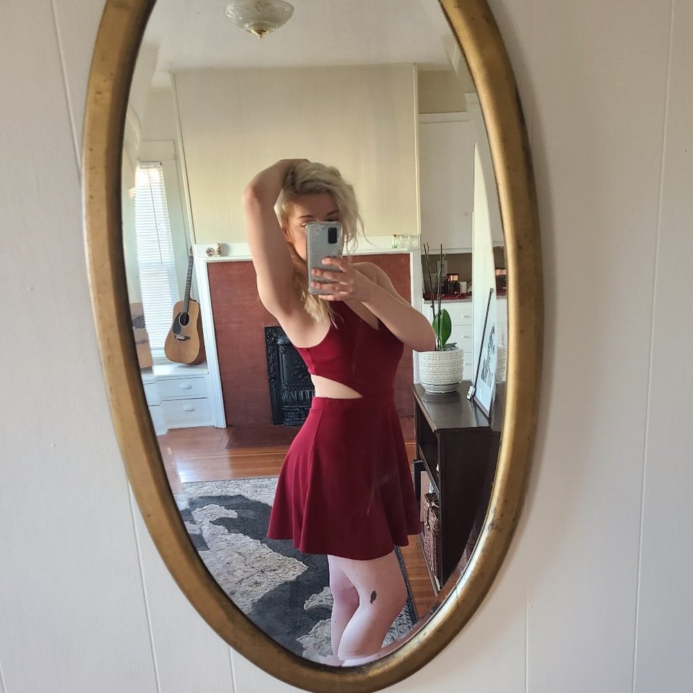Baby Doll Sweetheart Cutout Dress